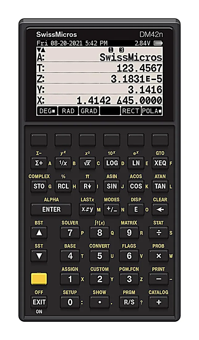 SwissMicros DM42n calculator